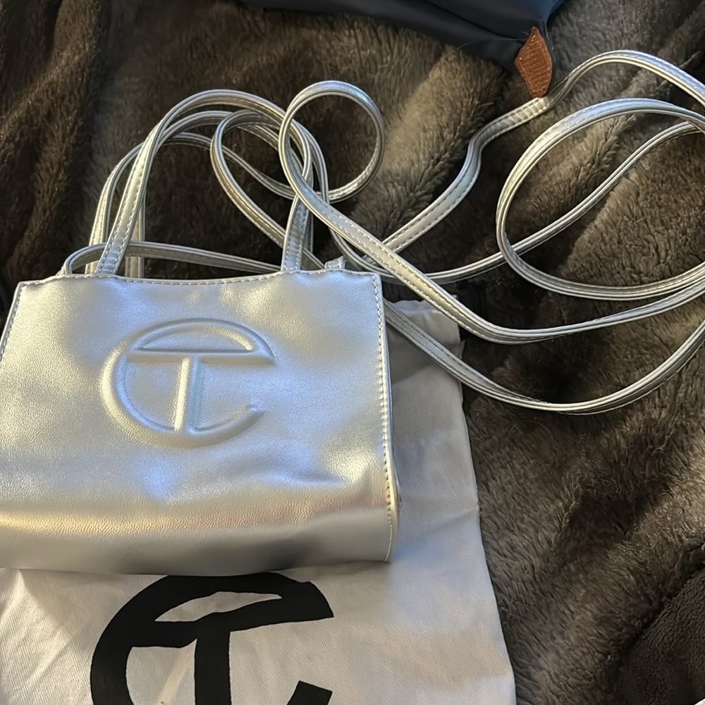 Telfar Silver Shopping Bag - Picture 2 of 9